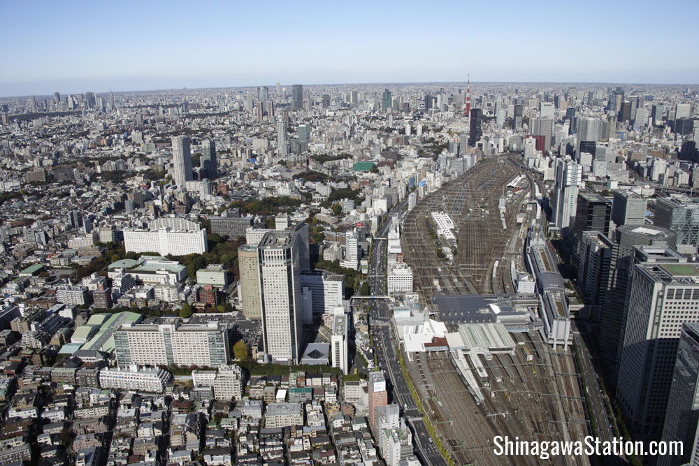 Shinagawa Station Aerial View