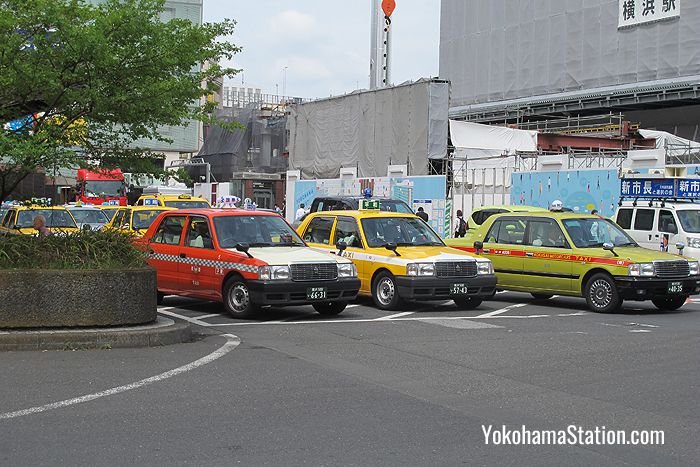 Taxis at Yokohama Station