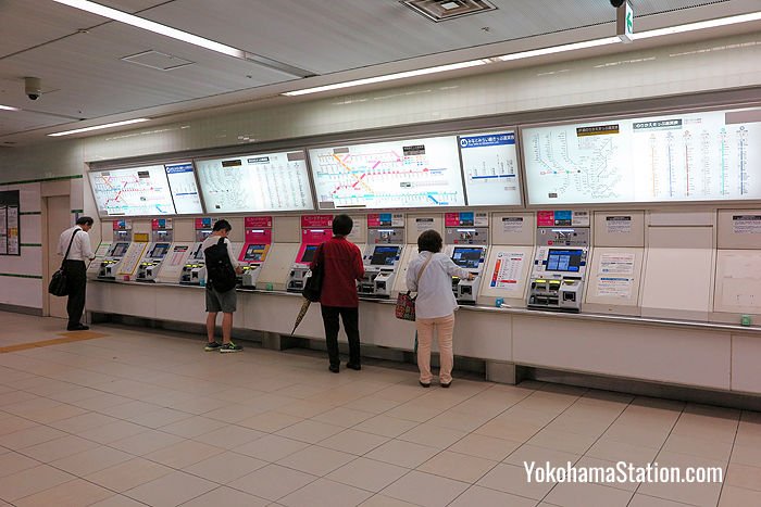 Ticket machines at Yokohama Station