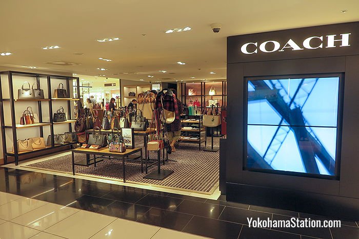 Coach: a luxury accessory store on the 3rd floor