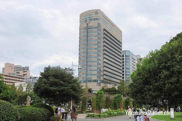 Hotel New Grand’s Tower Building viewed from Yamashita Park