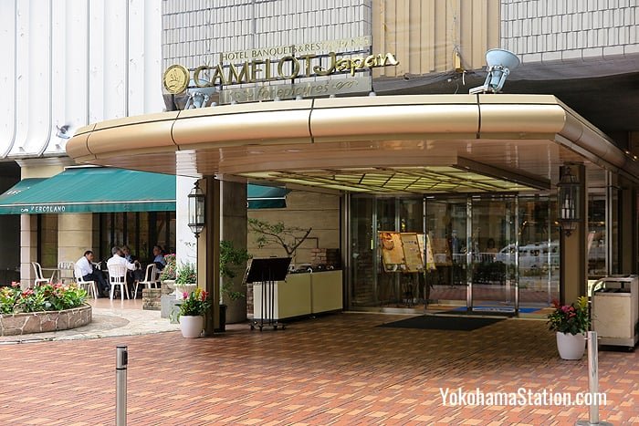 The entrance to Hotel Yokohama Camelot