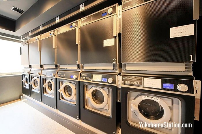 The self-service laundry room