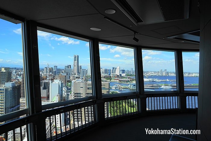 The view from Yokohama Marine Tower observation deck