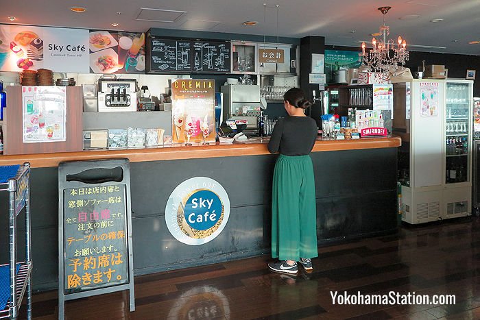 Sky Café has a wide range of drinks and snacks