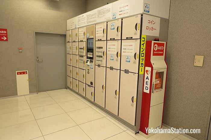Automatic lockers on the 3rd floor