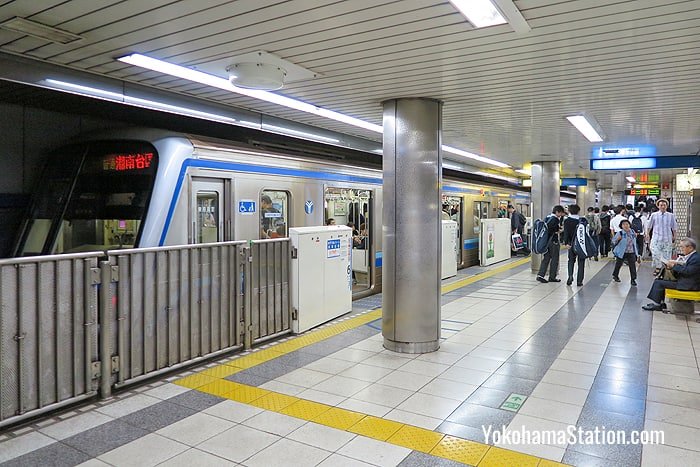 Platform 1 at the Blue Line Yokohama Station
