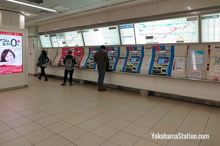 Ticket machines at the Main Gates of Tokyu & Minatomirai Yokohama Station