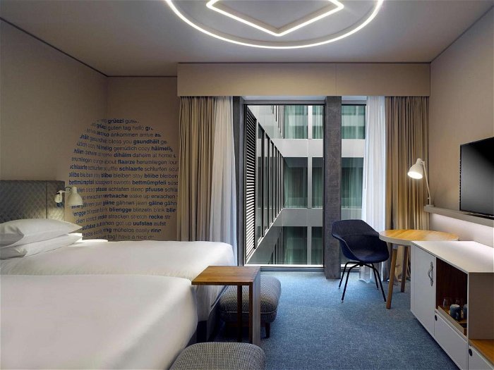 Twin Room at Hyatt Place Zurich Airport the Circle